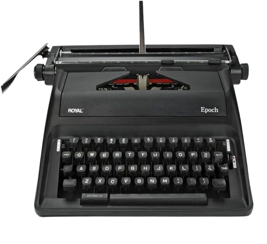 Manual Typewriter black