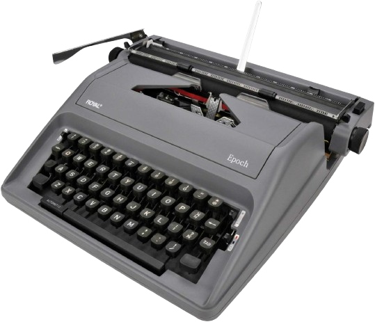 Epoch Classic Portable Manual Typewriter - Gray